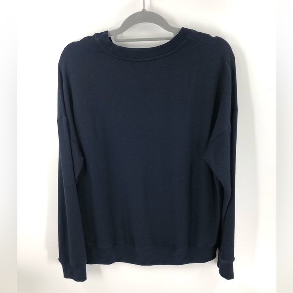 Sundry Effey Stripe Oversized Sweatshirt Soft Long Sleeve Pullover Top Sz Medium - Picture 3 of 9